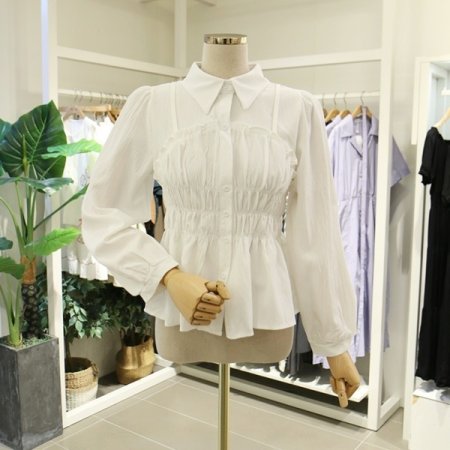 셔링카라블라우스