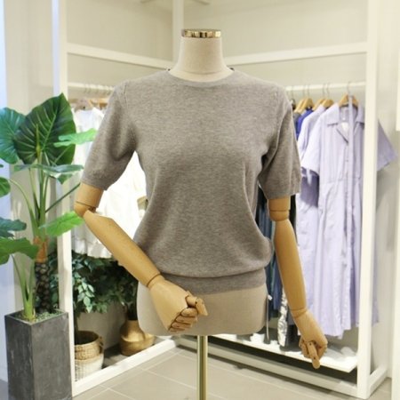 심플라운드반팔니트