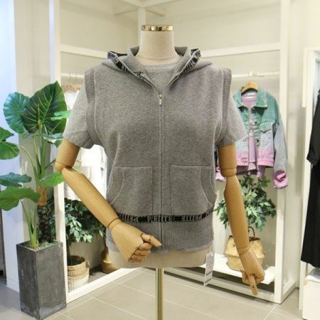 쁘띠트후드집업베스트