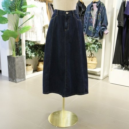 A라인롱데님스커트