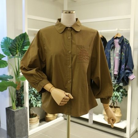 콜렉션자수셔츠블라우스