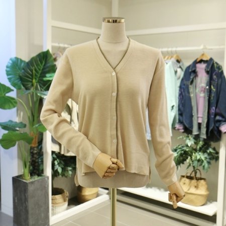 쉐이크배색가디건