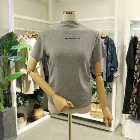 레터링반목반팔티셔츠