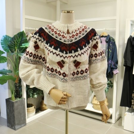 노르딕퍼피집업가디건