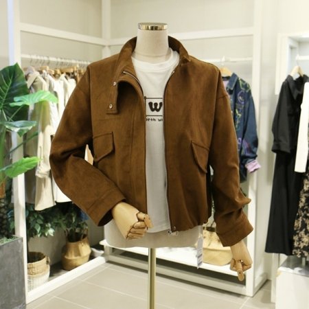 스웨이드블루종자켓