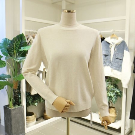 베이직라운드긴팔니트