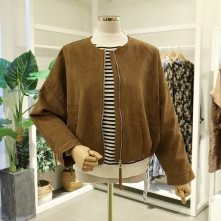 라운드스웨이드자켓