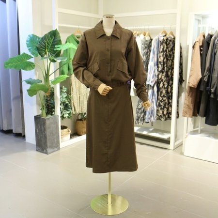 플랩포켓데일리세트투피스