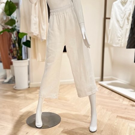 울티모 허리 밴딩 린넨 팬츠