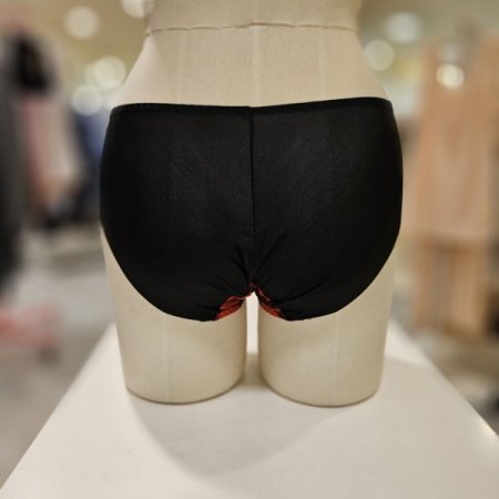 레드 체크 삼각팬티