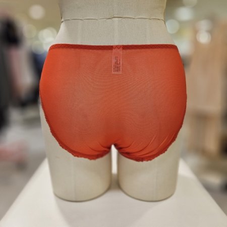 레드 레이스 망사 팬티