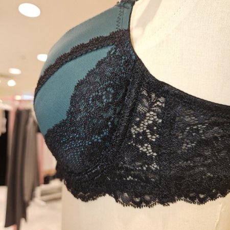 블랙레이스 배색 브라