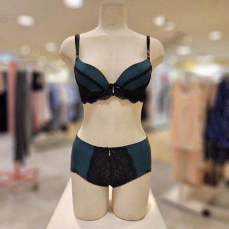 블랙레이스 배색 브라