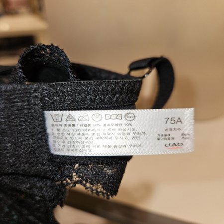 블랙레이스 배색 브라