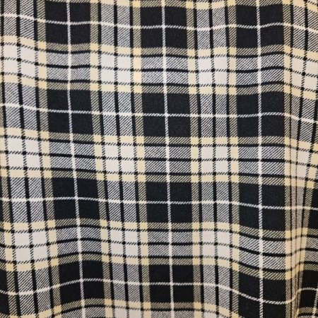 남성 사각체크 라운드넥 파자마 잠옷