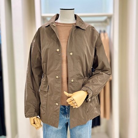 버튼 드로우 스트링 자켓