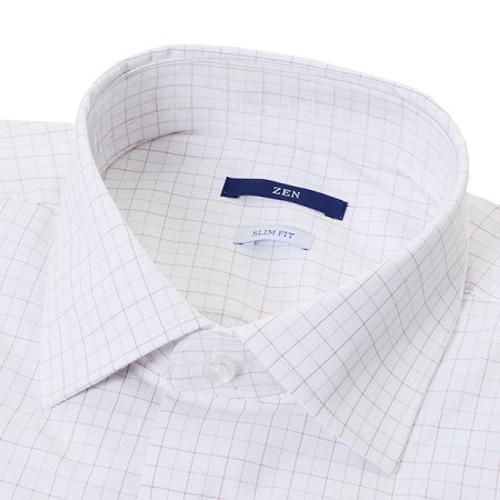 슬림핏 긴팔 드레스 셔츠