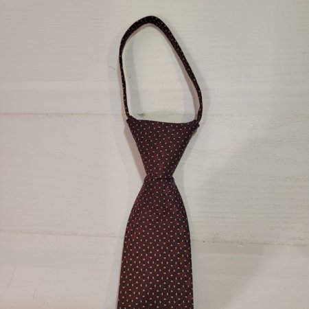 삼각프린트 자동 넥타이