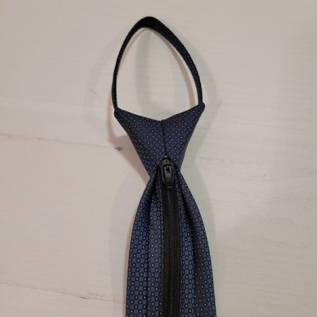 그레이 프린트 자동 넥타이