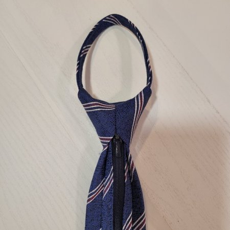 지퍼 자동 넥타이