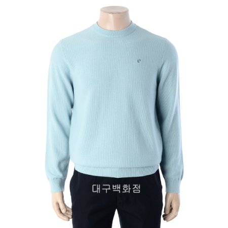 텍스쳐 라운드 니트