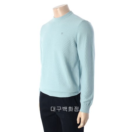 텍스쳐 라운드 니트