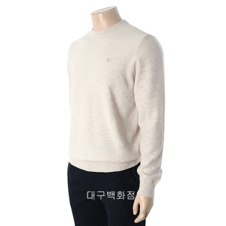 텍스쳐 라운드 니트