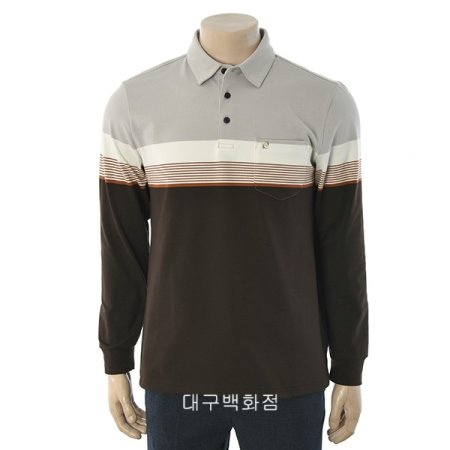 스트라이프 카라 티셔츠