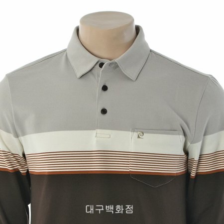 스트라이프 카라 티셔츠