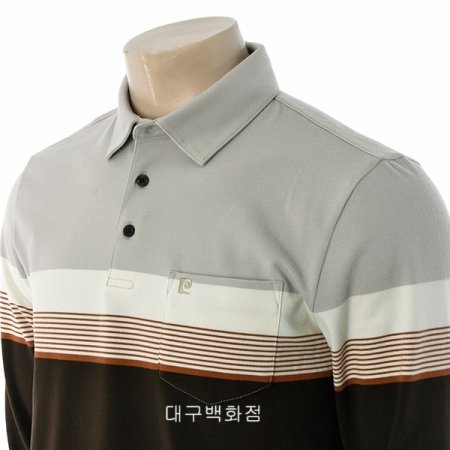 스트라이프 카라 티셔츠