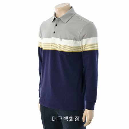 스트라이프 카라 티셔츠