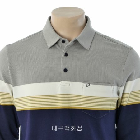 스트라이프 카라 티셔츠