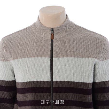 스트라이프 집업 가디건