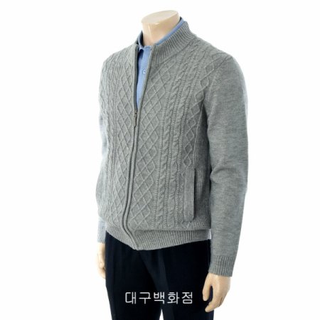 케이블 집업 가디건