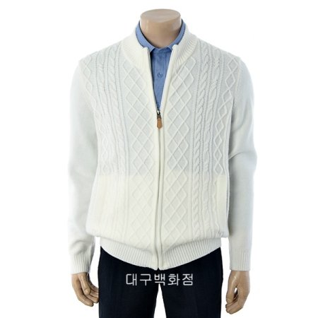 케이블 집업 가디건