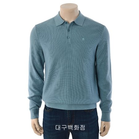 변형조직 폴로형 니트