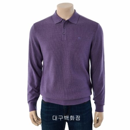 변형조직 폴로형 니트