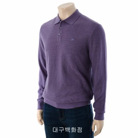 변형조직 폴로형 니트