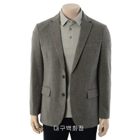 투톤 슬림핏 자켓