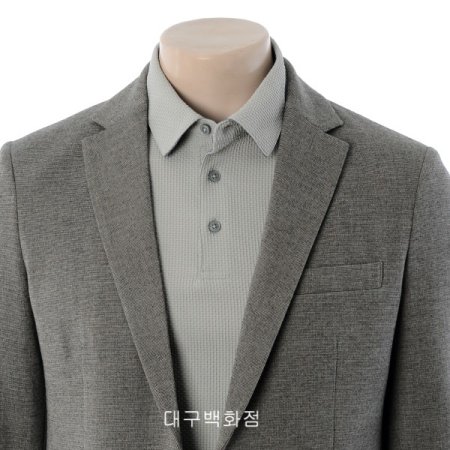 투톤 슬림핏 자켓