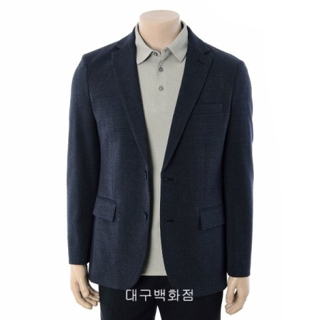 투톤 슬림핏 자켓