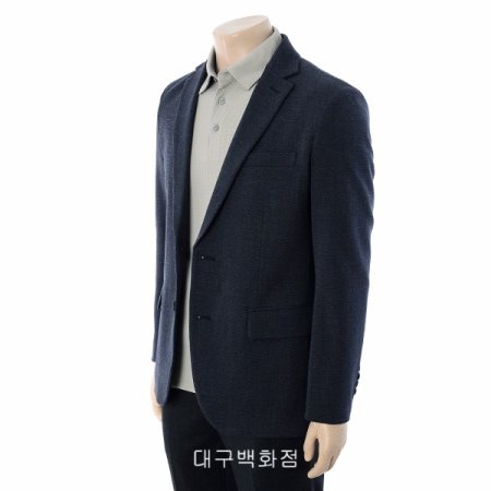 투톤 슬림핏 자켓