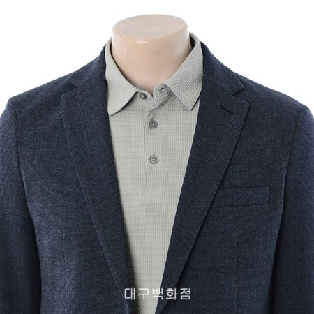 투톤 슬림핏 자켓