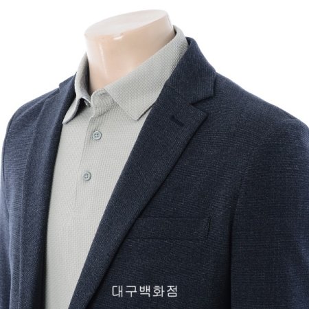 투톤 슬림핏 자켓