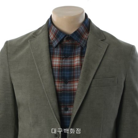 투톤 몰스킨 슬림핏 자켓