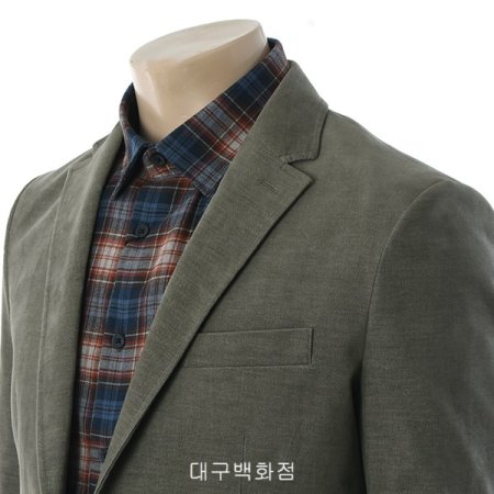 투톤 몰스킨 슬림핏 자켓