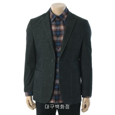 투톤 몰스킨 슬림핏 자켓