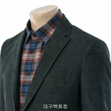투톤 몰스킨 슬림핏 자켓