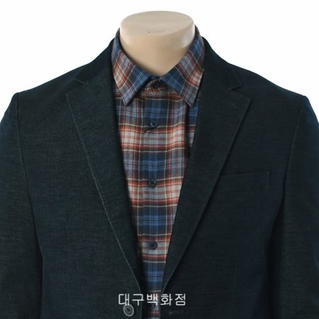 투톤 몰스킨 슬림핏 자켓