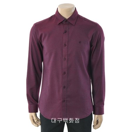 고방체크 슬림핏 셔츠